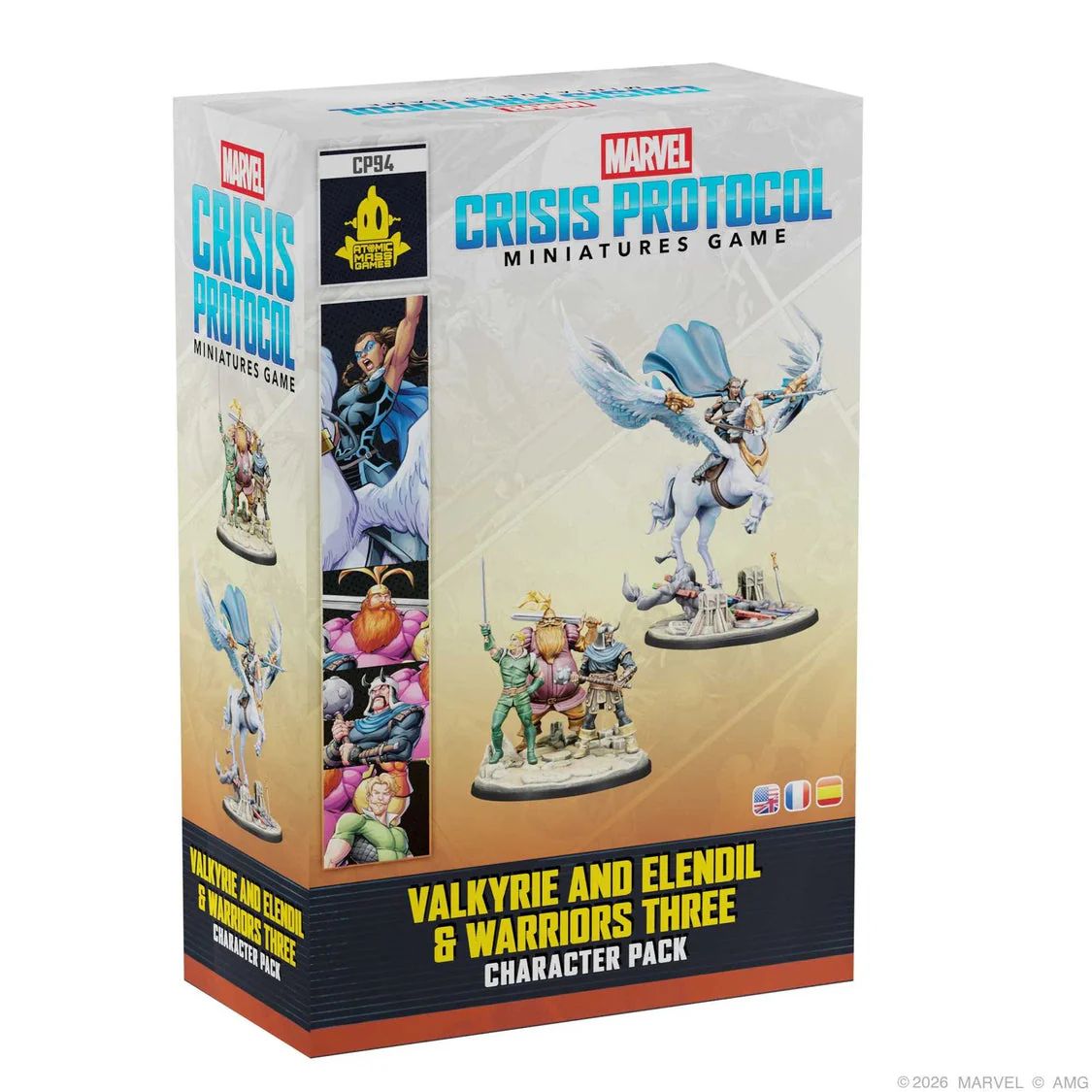 Marvel: Crisis Protocol Valkyrie on Aragon & Warriors Three