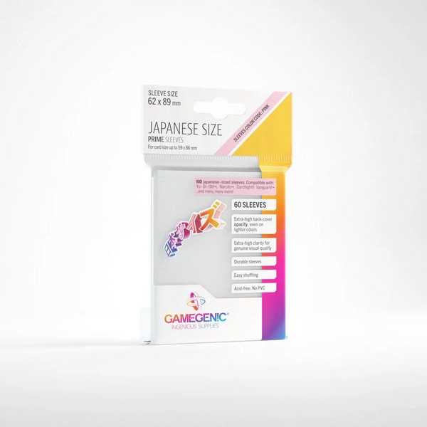 Gamegenic: Prime Japanese Sized Sleeves (60 ct.) Various Colours