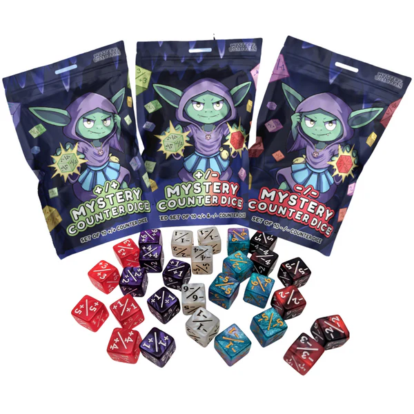Mystery Dice Goblin: +/- Counter Dice Mystery Bags