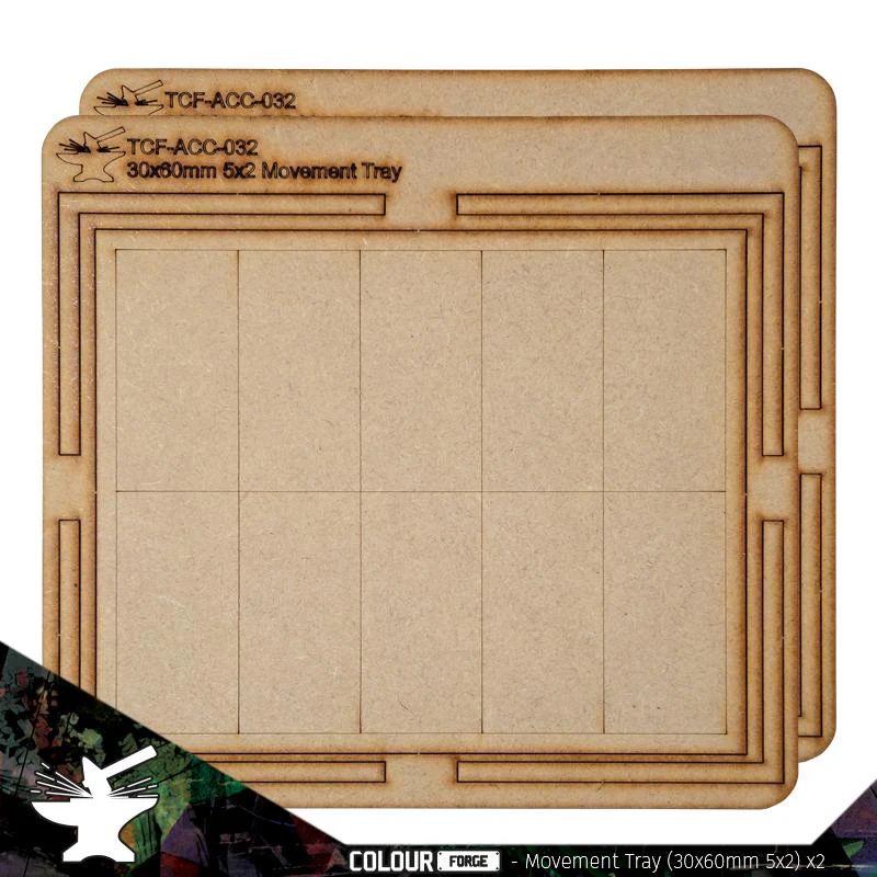 The Colour Forge: Movement Tray 30x60mm (5 x 2) x 2