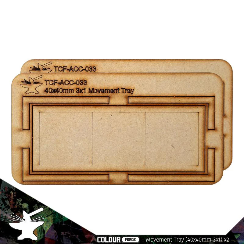 The Colour Forge: Movement Tray 40mm (3 x 1) x 2